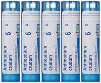 Boiron Antimonium Crudum 6Cs (Pack of 5) Homeopathic Medicine for Indigestion