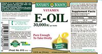 Nature's Bounty E Oil 30,000IU, 2.5 Ounce (4)