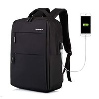 Klinsten Waterproof and Scratchproof Travel Backpack for Men Elegant Design Laptop Backpack with USB Charging Port Size 18.8 x 12.2 x7.2 Inch