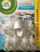 Air Wick Fresh Waters Air Freshener Warmer & 6 Refills