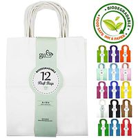 12CT MEDIUM WHITE KRAFT BAG W/BAND