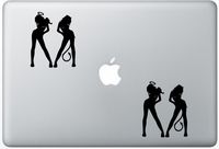 Sexy Devil Angel Girls ArcDecals78603309 Set Of Two (2x) , Decal , Sticker , Laptop , Ipad , Car , Truck