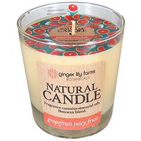 Ginger Lily Farms Botanicals Natural Candle Grapefruit Juicy Fruit 6.3 Ounces