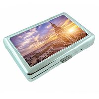 Cool Places Budapest Hungary S1 Silver Cigarette Case Metal Wallet Id Holder King & 100's 4" X 2.75" RFID Protection