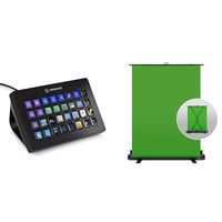 Elgato Stream Deck XL - Advanced Stream Control with 32 Customizable LCD Keys, for Windows 10 and macOS 10.13 or Later & Green Screen - Aluminum Hard case