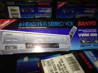 Sanyo VWM video player recorder VCR VHS 4 head - PROGRAMMABLE RECORDER WITH BUILT IN TV TUNER. RECORD TV SHOWS, CABLE SATELLITE - HiFi