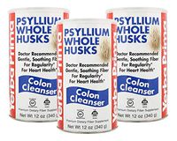 Yerba Prima Psyllium Husk Colon Cleanser 12 Ounce (Pack of 3)