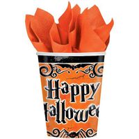 Amscan Gothic Greetings 9oz Paper Cups (50ct)