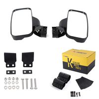 Ranger 570 900 XP Side View Mirrors for UTV with Lock and Ride Cab System/Heavy Duty Large Size KEMIMOTO Rear View Mirrors also fit 2015 2017 2018 2019 Polaris RZR 900 1000 Can am Kawasaki Mule