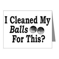 Note Cards (10 Pack) Golf I Cleaned My Balls For This