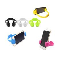 leyoubei Thumbs-up Phone Stand for Tablets, E-readers and Smart Phones - 6 Pack (Multicolor A)