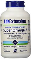 Life Extension Super Omega-3 120 Sgels by Life Extension