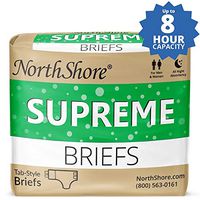 NorthShore Supreme Tab-Style Briefs, Green, Large, Case/45 (3/15s)