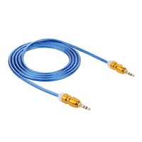 Mchoice New 3.5mm Male to Male Car Aux Auxiliary Cord Stereo Audio Cable (Blue)