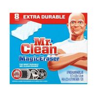 Mr Clean Extra Durable Scrubber and Cleaning Sponge Magic Eraser, 8 count per pack - 6 per case.