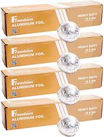 Heavy Duty Aluminum Foil Wrap, Commercial Grade 500ft Foil Wrap for Food Service Industry, Strong Silver foil, 18 inches by 500 Feet (4 Pack)