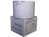 DYMO-Compatible 30383 3-Part Internet Postage Labels (2-1/4" x 7") -- BPA Free! (1 Roll; 150 Labels per Roll)