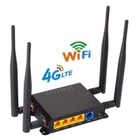 4G WiFi Router 300Mbps CAT6 3G/4G Wireless Router for SIM Card Slot External Antenna Router Extended Signal Range with USB Port 4pcs 5dbi Antenna (B2/B4/B5/B7/B12/B13/B25/B26/B29/B30/B66 US Version)