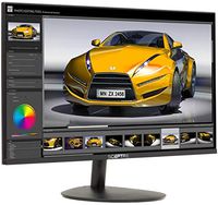 Sceptre 24" Frameless Ultra Thin 1080p LED Monitor up to 75Hz HDMI VGA Speakers, FreeSync Compatible Machine Black 2020 (E248W-1920RS)