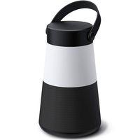 LED Night Light Bluetooth Speakers,Portable Wireless Speaker 360 HD Surround Sound & Rich Stereo Bass,Dual Pairing,USB Disk/AUX-in/TF Card,FM Radio,for Camping Outdoors Home and Party - Black