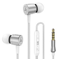Professional Metal Headphone in Ear Wired Earphone Heavy Bass Sound Quality Music Sport Headset Headsets with Built-in Microphone 3.5mm in-Ear Wired Earphone