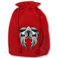TPSXXY Ethnic Zodiac Horoscope Aquarius Large Christmas Drawstring Bag Santa Present Bag Basket Gifts Sack