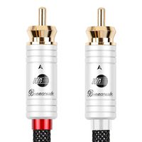 JIB Boaacoustic 4N OFC HiFi 2RCA Male to 2RCA Male Audio Cable - 3.2ft