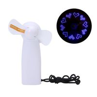 cici store Portable Handheld Fan,Mini LED Flashing Fan Super Mute Battery Operated For Cooling (blue)