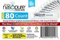 Dr. Hana's Nasopure The"Nicer Neti Pot" | Value Refill Kit | 80 Buffered Salt Packets | Allergy and Congestion Relief Nasal Wash (Bottle not Included)