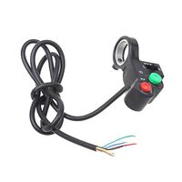 GOOFIT Universal 7/8" Handlebar Turn Signal Light & Horn Switch Button for Spotlight Scooter Electrombile Moped