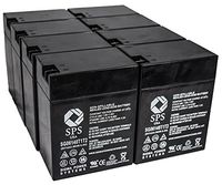SPS Brand 6V 14 Ah Terminal T1T2 Replacement Battery for Emergi-Lite 12MC (8 Pack)