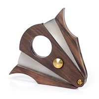 Stainless Steel Double Cut Blade Wood Cigar Cutter (Type 1)