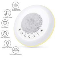 White Noise Machine for Sleeping - Vansmago Portable Sleep Sound Machine & Night Light for Baby Kid Adult,Rechargeable,28 HiFi Soothing Sound,32 Volume Control,Timer and Memory,Classic New Version