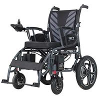 AINIDEMA Intelligent Lightweight Folding Power Wheelchair Electric Wheel Chair Dual Motor 250W Folding Electric Wheelchairs Lightweight 3 Mile/H Compact