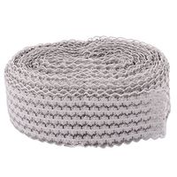 uxcell Lace Wedding DIY Wrist Band Decor Packing Bundling Ribbon 10 Yards Gray