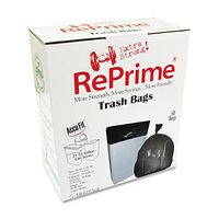 RePrime H5645TKRC1 Can Liners, 23gal.90mil, Black, 28" x 45", 50/Box