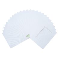 Golden State Art, Pack of 25, Acid-Free White Pre-Cut 8x10 Picture Mat for 5x7 Photo with White Core Bevel Cut Frame Mattes