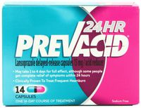 Prevacid 24HR Lansoprazole Delayed-Release Capsules, 15 mg- Proton Pump Inhibitor (PPI) for Heartburn Relief, 14 Count