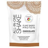 Reset360 Plant Based Pea Protein All in One Meal Replacement Shake | Gluten Free, Soy Free, Dairy Free, Low Carb, Low Sugar Shakes for Weight Loss, Chocolate, 20 Servings, 33.3oz