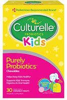 Culturelle Kids Chewable Daily Probiotic for Kids -Natural Berry– Supports Immune, Digestive, and Oral Health – For Age 3+ - Gluten,Dairy,Soy-Free - Packaging May Vary - 30 count