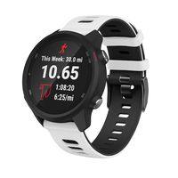 Homsta Soft Silicone Bands Compatible with Garmin Forerunner 245/245M Watch-Adjustable Watch Buckle Strap Wristbands Bracelet Replacement Accessory for Women Men