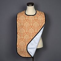 Thanksgiving Damask Adult Bib - Covered with Care - 5 Pack