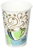 Perfectouch Hot Cups, Paper, 12oz, Coffee Dreams Design, 50/Pack