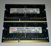 8GB RAM Kit (2x4GB) Hynix DDR3 1333mhz SODIMM Notebook Memory Laptop PC3-10600s HMT351S6BFR8C-H9