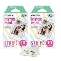 Fujifilm Instax Mini 8 Instant Film 2-Pack (20 Sheets) for Fujifilm Instax Mini 8 Cameras - Stripe ...