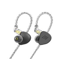 OKCSC F300 in Ear Monitor Dynamic Driver HiFi Earphone,Noise Canceling Earbud Headphones with Detachable 2 Pin Cable(Black)