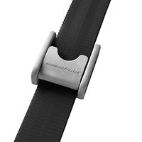 Sammons Preston Quick Clean Gait Belt, 60" Long, Black, Polyethylene Buckle, Secure Mobility Transfer Assist Device for Patient Transport to Bed, Chair, Car, Caregiver & Nurse Medical Safety Aid