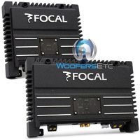 pkg Focal Solid-1 + Solid-2 = 3-Channel 700 Watt Amplifier Package Black Car Audio Amps