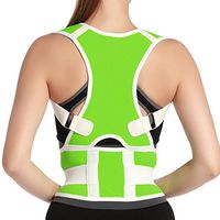Unisex Adjustable Back Posture Corrector Shoulder Health Orthopedic Support Belt Thoracic Back Brace Posture Support Corrector for Neck Shoulder Upper Back Pain Relief Size XL Green