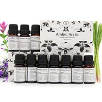 Top 10 Essential Oils Set, 100% Pure Natural Aromatherapy Essential Oil Gift Set(Jasmine, Vetiver,Chamomile, Sandalwood, Frankincense, Rose, Lavender, Rosemary, Lemongrass, Grapefruit)